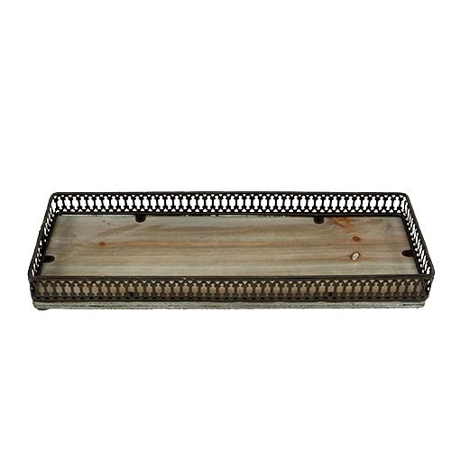 Floristik24 Bakke firkantet 36 cm x 13 cm H4cm naturlig 1 stk