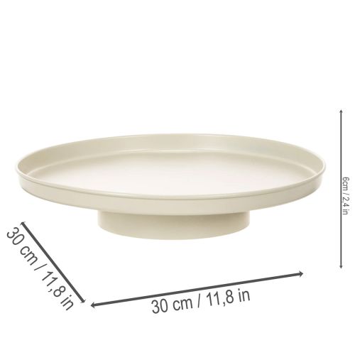 Dekorativ bakke 30 cm metalunderkop til plantedekoration | Floristik24.dk