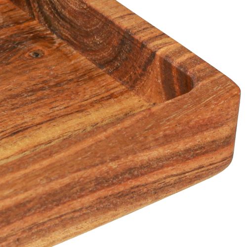 Artikel Rektangulær bakke lavet af olieret akacietræ 40x15x4cm