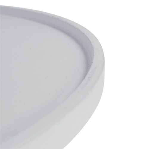 Floristik24 Rund bakke hvid Ø39cm