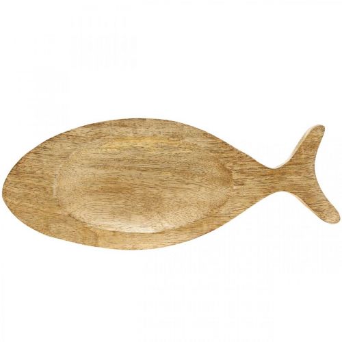 Artikel Dekobakke træfisk træbakke træplade 30x3x12cm