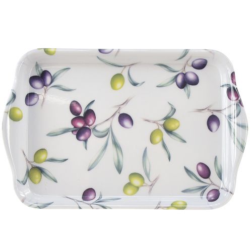 Artikel Bakke oliven borddekoration sommer melamin 21x13x1,5cm