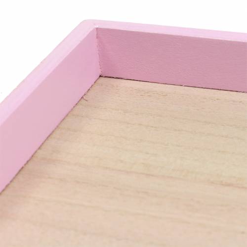 Floristik24 Træbakke pink 49cm x 16,5cm