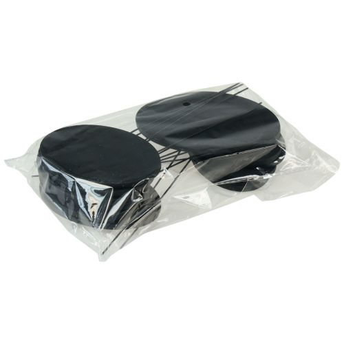 Artikel Pynteplade sort ovale pyntepropper træ 10×6cm 12stk