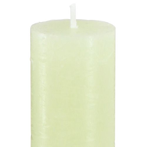 Floristik24 Bordlys limegrønne lys ensfarvet 34x240mm 4 stk