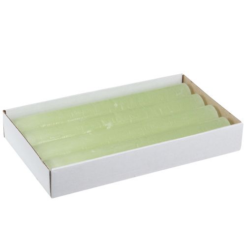 Floristik24 Bordlys limegrønne lys ensfarvet 34x240mm 4 stk