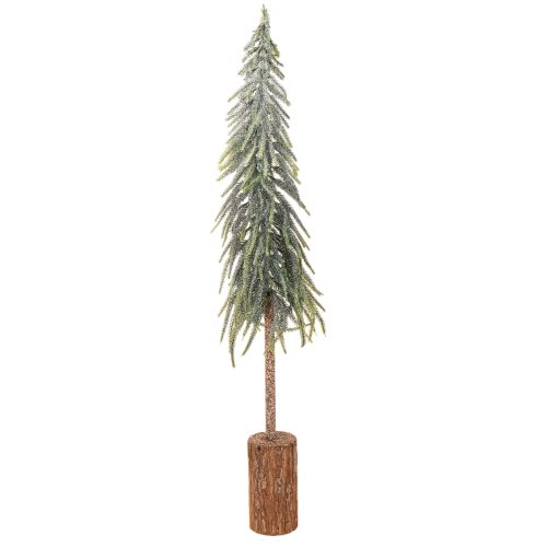 Kunstigt juletræ med fod, frostet, som vinterdekoration, 90 cm købe | Floristik24.dk