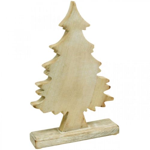 Floristik24 Deco juletræ træ hvidvasket borddekoration Advent 32 × 20 × 5,5 cm