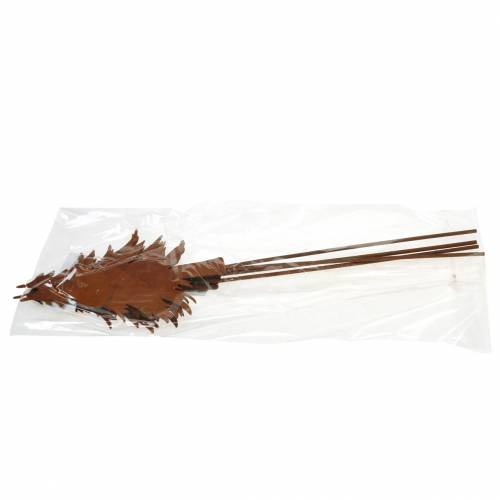 Floristik24 Havepælegran patina metal H46cm 4stk