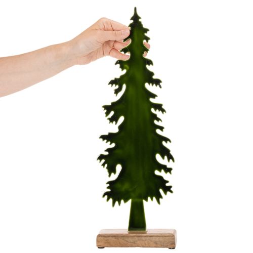 Dekorativt juletræ på træfod, borddekoration, jul, 46 cm | Floristik24.dk