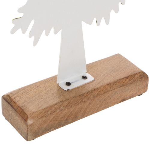 Dekorativt juletræ på træfod,