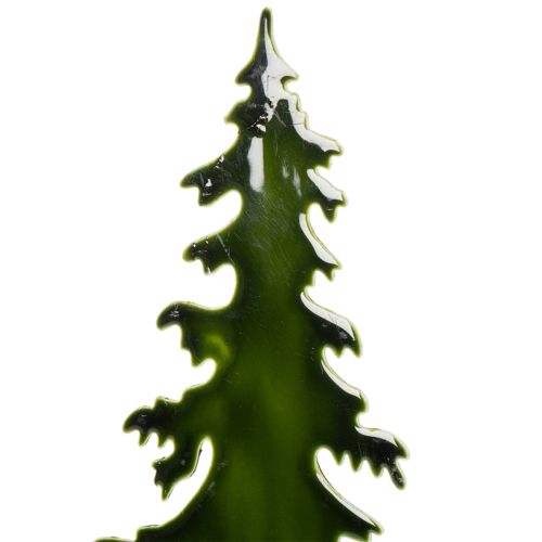 Dekorativt juletræ på træfod,