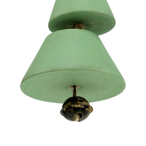 Artikel Juletræspynt, juletræ at hænge, julegrøn / naturlig H10cm L24cm 4stk