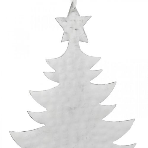 Artikel Juletræsvedhæng, adventsdekoration, metaldekoration til jul, sølv 20,5×15,5cm