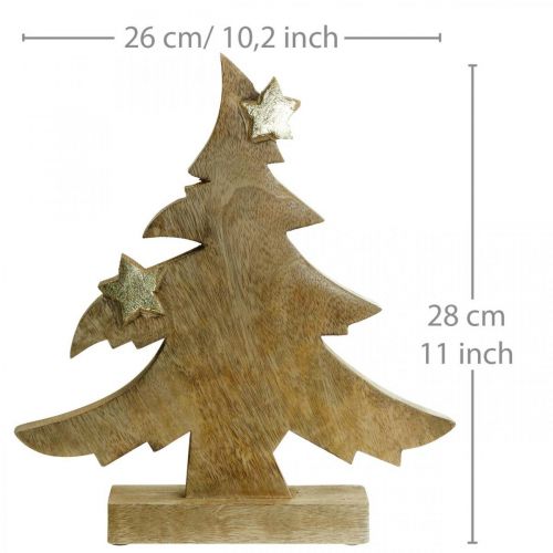 Floristik24 Juletræs mangotræ bordpynt Jul 28 × 26 × 5cm