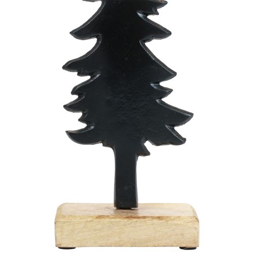 Artikel Julepynt juletræ træ metal bordpynt H27cm