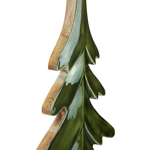 Juletræ træ dekoration blank grøn 22,5x5x50cm