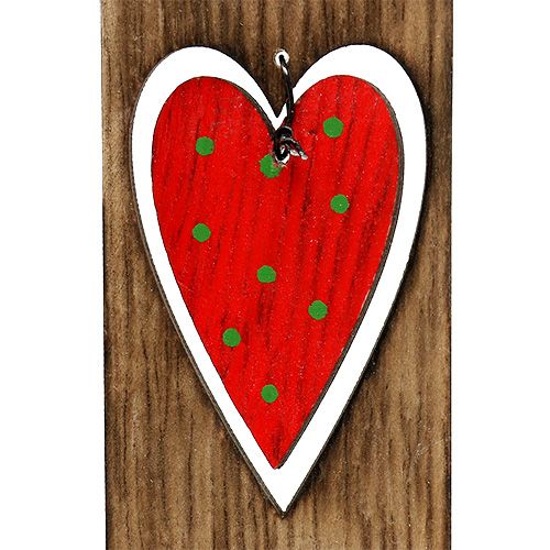 Floristik24 Juletræspynt trælys brun 15cm L28cm 8stk