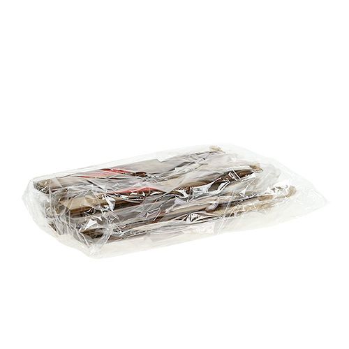 Floristik24 Juletræspynt trælys brun 15cm L28cm 8stk