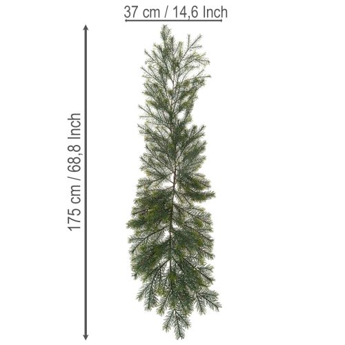 Kunstig dekorativ grangren til kreativ blomsterkunst, 175 cm | Floristik24.dk