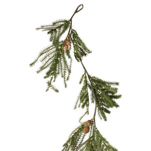 Artikel Granguirlande med ægte julekogler 165cm