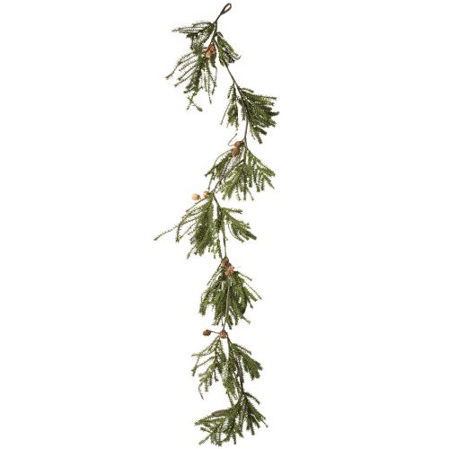 Artikel Granguirlande med ægte julekogler 165cm