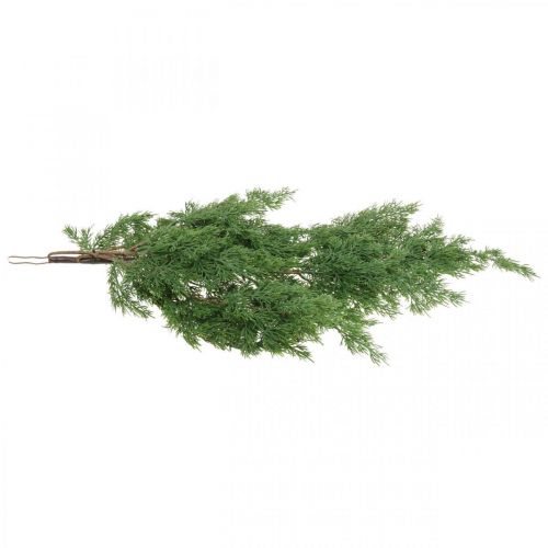 Floristik24 Kunstig cypress gren grøn til at hænge op fra 5 dekorative grene 75cm