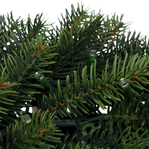 Floristik24 Lysekrans LED grøn Ø40cm 49L