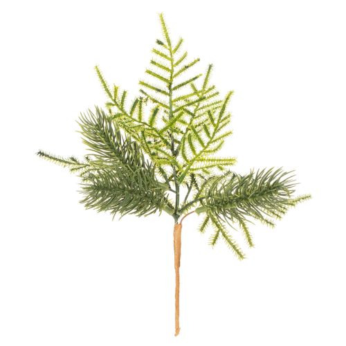 Kunstig grangren til festlig dekoration, 22 cm, 2 stk. | Floristik24.dk