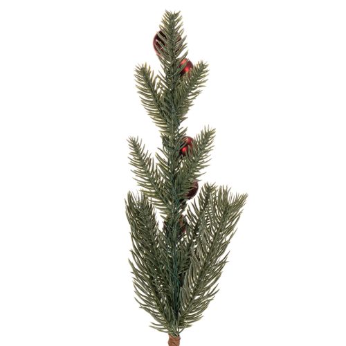 Kunstig grangren med julekugler, 48 cm, 2 stk. | Floristik24.dk