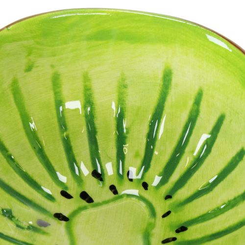 Artikel Keramisk skål med kiwi-motiv, sommerdekoration til stilfuld servering af tapas og snacks, 30 cm