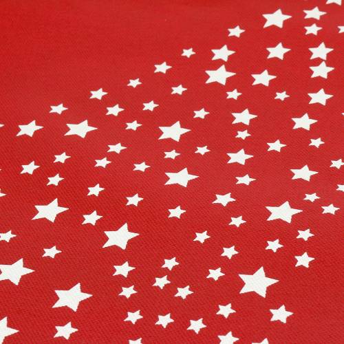 Artikel Bærepose rød med stjerner 38cm x 46cm 24stk