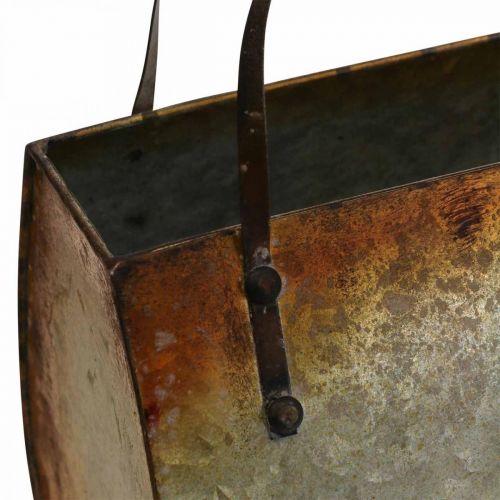 Floristik24 Plantekasse metalpose til plantning 26×12,5×27cm