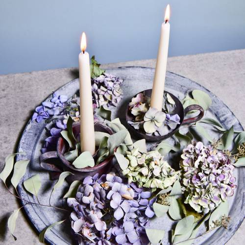 Floristik24 Lysestage kop antik look Ø10cm H7cm