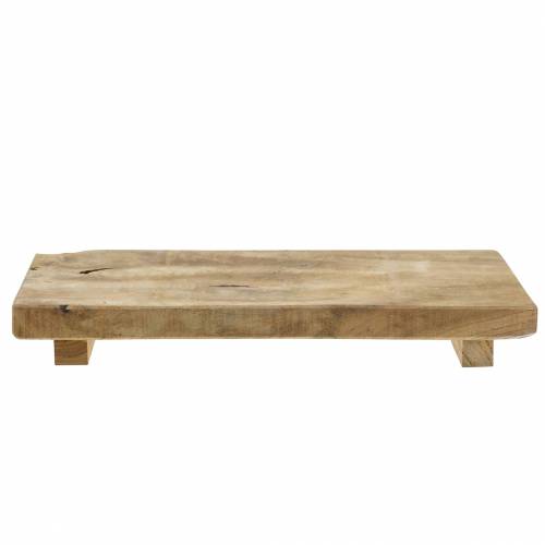 Floristik24 Træbakke teak natur 29 × 15cm