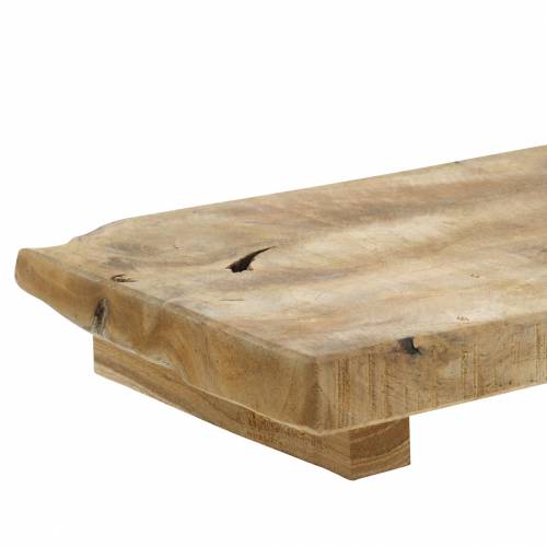 Floristik24 Træbakke teak natur 29 × 15cm