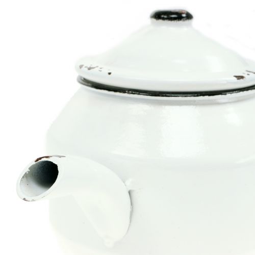 Floristik24 Metal tekande vintage hvid, sort H14cm