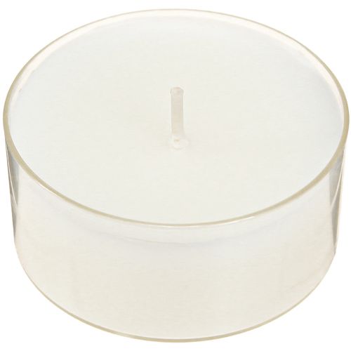Artikel Fyrfadslys maxi med transp. Urkasse hvid 54mm 16 stk