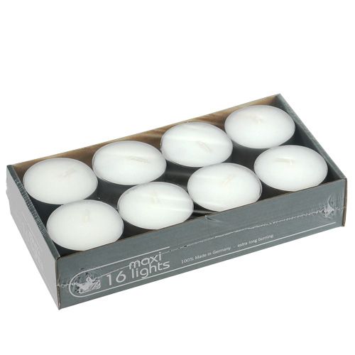 Artikel Fyrfadslys maxi Ø58mm 16 stk hvid
