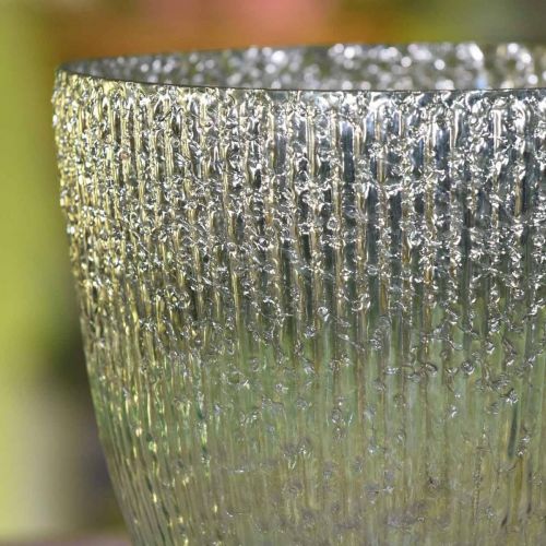 Floristik24 Lysglas lanterne blågrøn borddekorationsglas Ø21cm H21.5cm