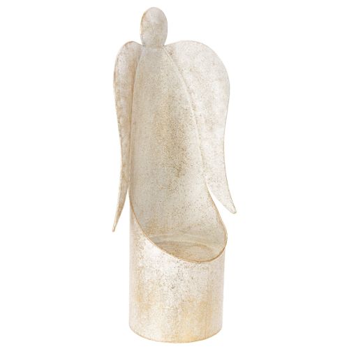 Englefigur lysestage, guld, til borddekoration, 50 cm købe | Floristik24.dk