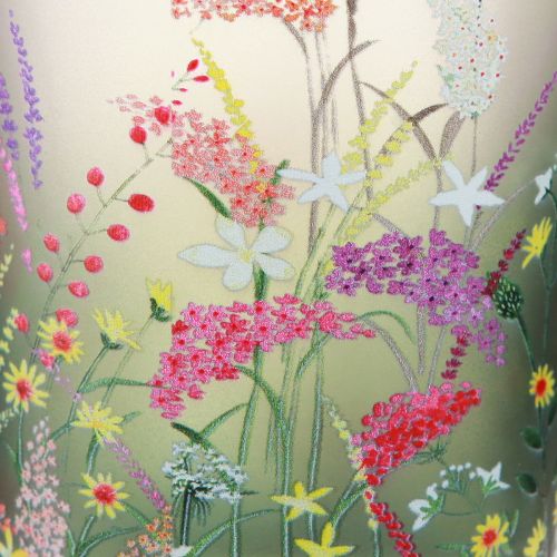 Artikel Fyrfadsstage glas forårssommerblomster H8cm 6 stk