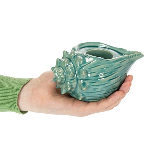 Artikel Fyrfadsstage muslingeskal dekorativt bordlys badeværelse stue 16cm