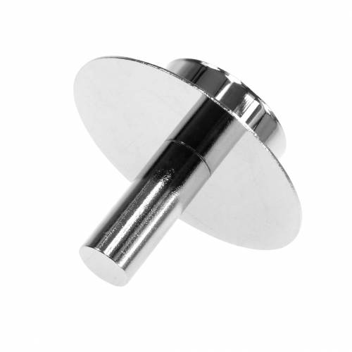 Floristik24 Fyrfadsholder til flasker sølv Ø7,5cm H6cm