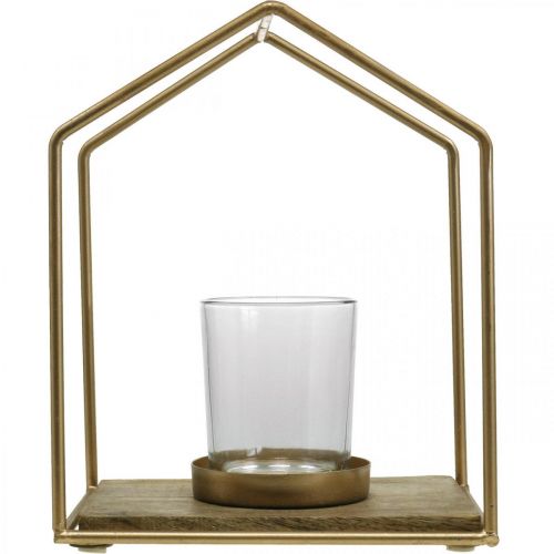 Artikel Lanternehus metal dekoration fyrfadslys stearinlys glas 20×16×26cm