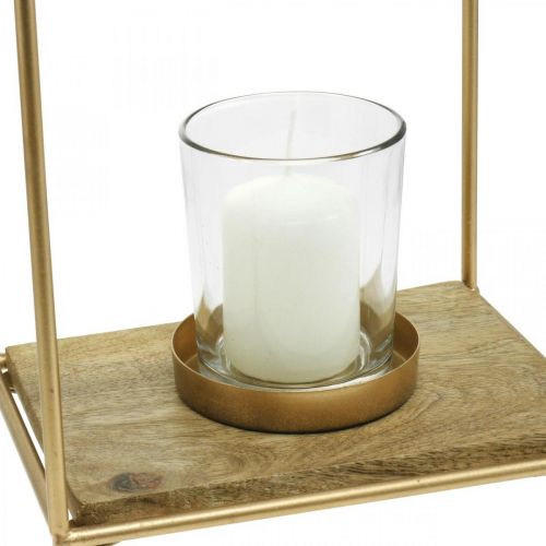 Artikel Lanternehus metal dekoration fyrfadslys stearinlys glas 20×16×26cm