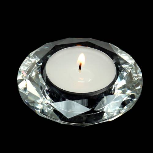 Floristik24 Tealight holder lysestage diamantklar Ø7cm