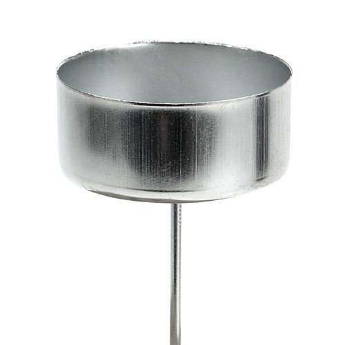 Artikel Fyrfadsstage sølv Ø4cm L7cm 4stk
