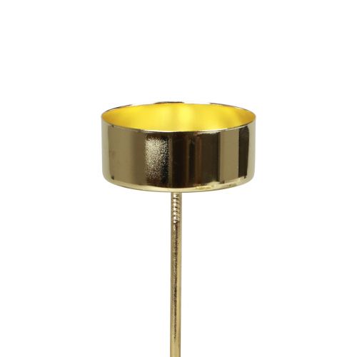 Artikel Fyrfadsstage til stik i guld fyrfadsstage Advent Ø4cm 8 stk