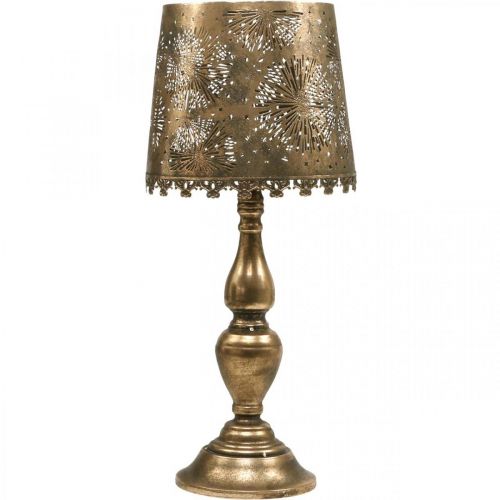 Floristik24 Fyrfadslampe lysestage gulvlampe vintage metal Ø25cm H57,5cm